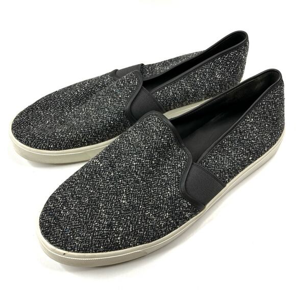 Vince | Blair Tweed Gray Marled Casual Slip-On Sneaker Women’s 10 - Picture 1 of 8